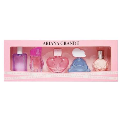 ariana grande miniature perfume set.